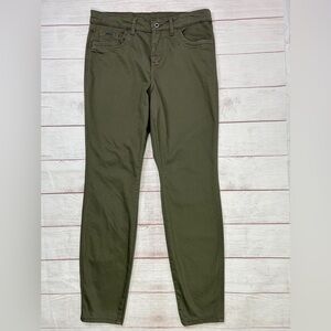 Kuhl Women's Kontour Skinny Pants - 12 - olive green stretch outdoor hiking EUC